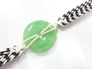 アンティーク　本翡翠　帯留め